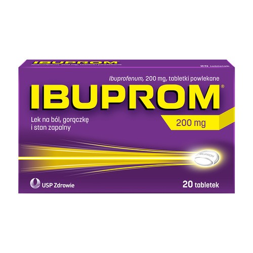 Ibuprom, 200 mg, tabletki powlekane, 20 sztuk
