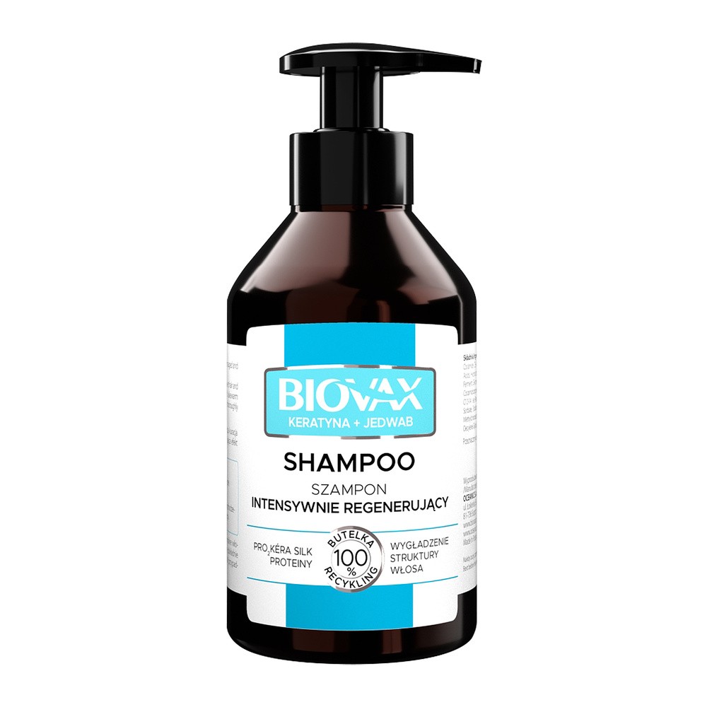 Lbiotica BIOVAX Szampon keratyna+jedwab 200 ml WŁOSY 7049222