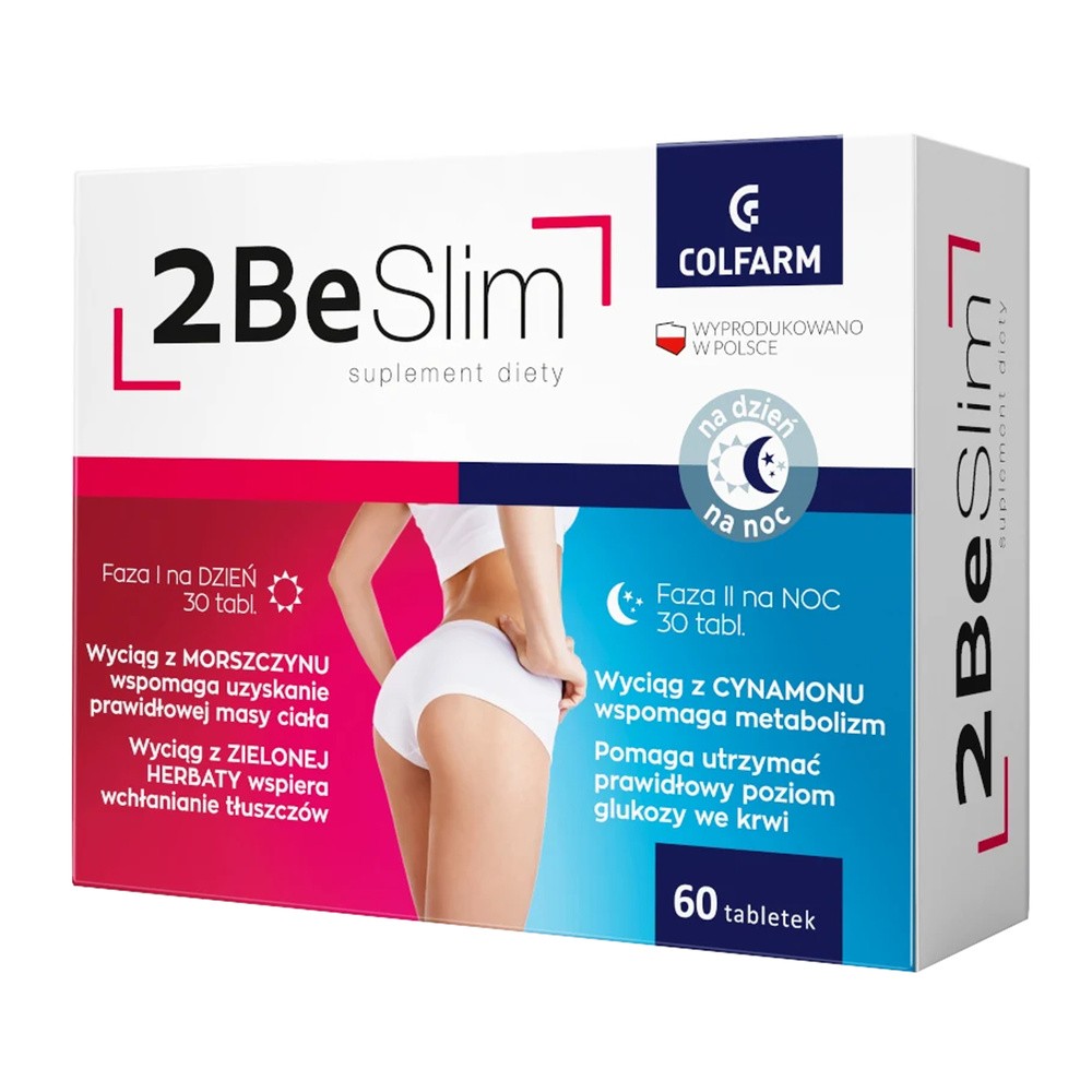 Colfarm 2be slim x 30 tabl na dzień + 30 tabl na noc