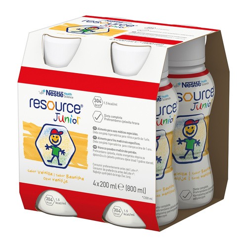 Resource Junior waniliowy w dwupaku (2x) 4 x 200 ml