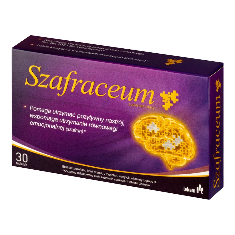 PRZEDSIĘBIORSTWO FARMACEUTYCZNE LEK-AM SP. Szafraceum 30 Tabletek