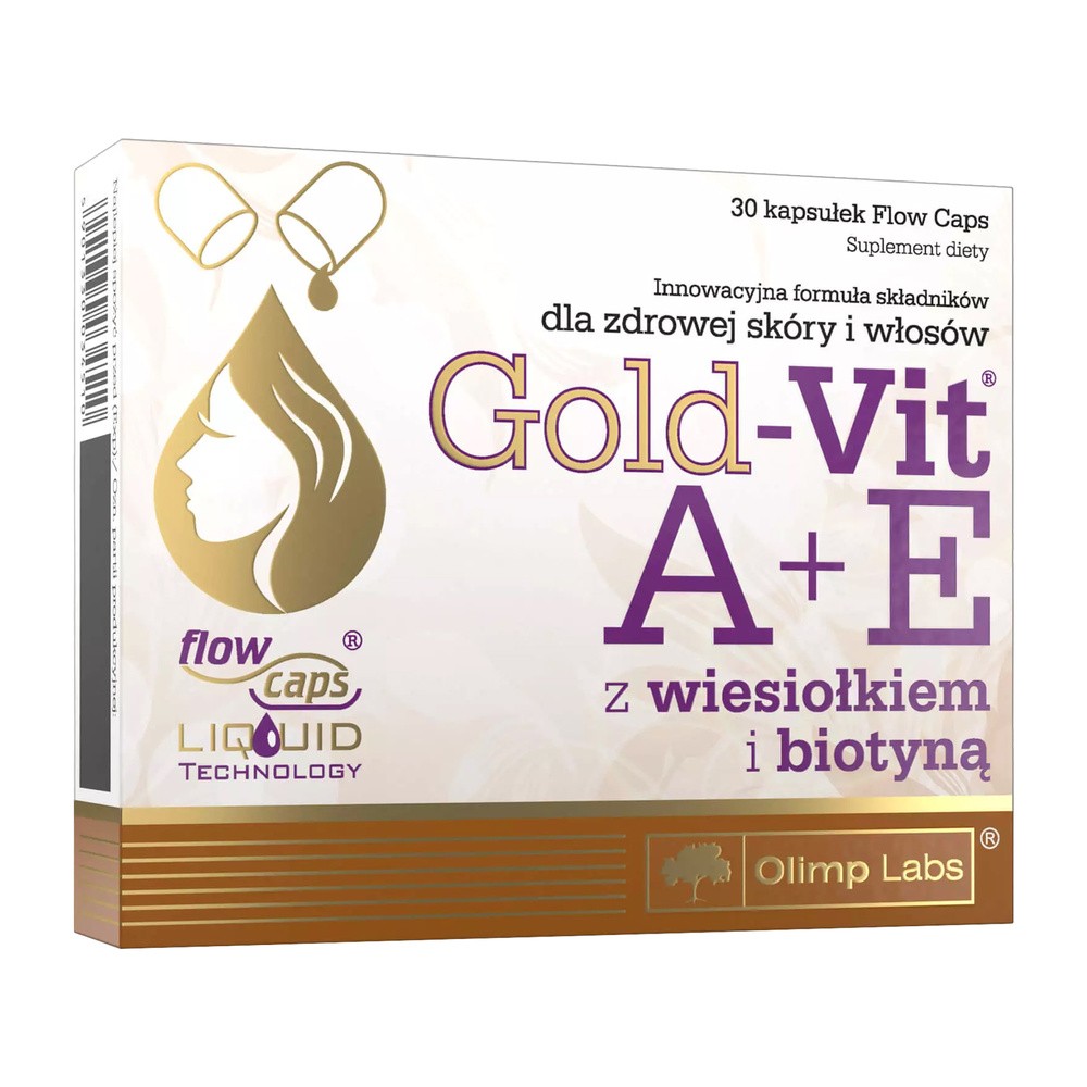 Olimp Gold-Vit A+E z wiesiołkiem i biotyną 30 kaps.