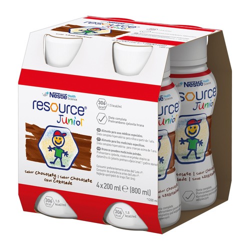 NESTLE Resource Junior czekoladowy 4 x 200 ml