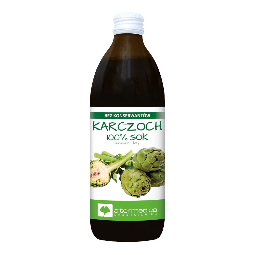 Alter Medica KARCZOCH SOK sok z liści karczocha z witaminą C 500 ml