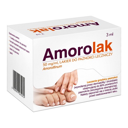 Sun-Farm Amorolak 50 mg/ml lakier do paznokci 3 ml