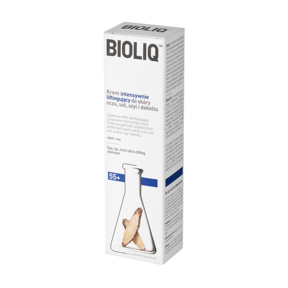 Bioliq 55+ Krem intensywnie liftingujący do skóry oczu, ust, szyi i dekoltu 30ml