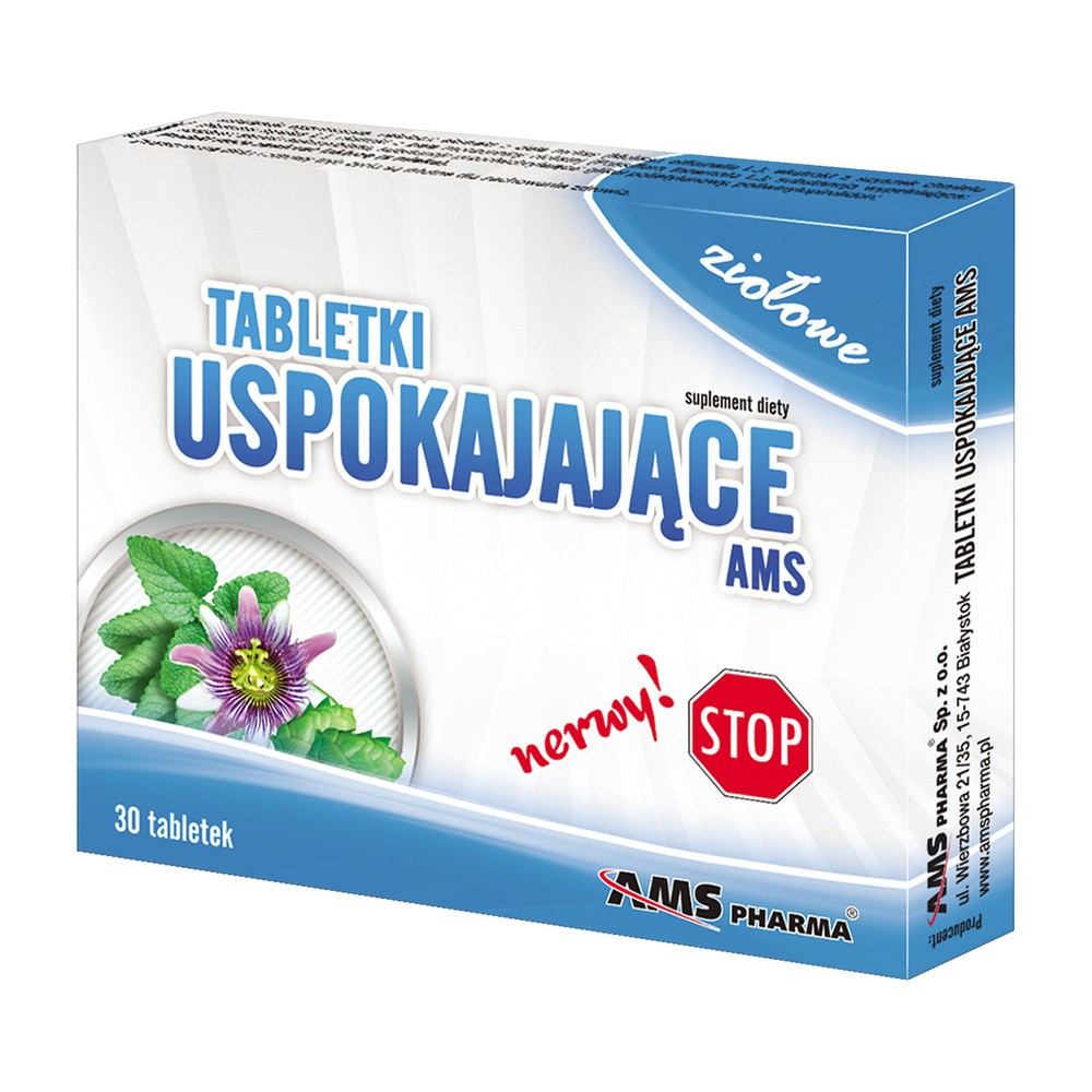 AMS PHARMA Tabletki uspokajające AMS x 30 tabl
