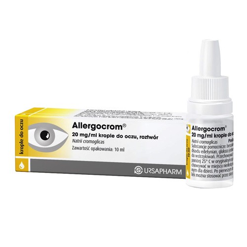 Ursa Pharm URSAPHARM ARZNEMITTEL GMBH Allergocrom krop.do oczu 0,02 g/1ml NZ
