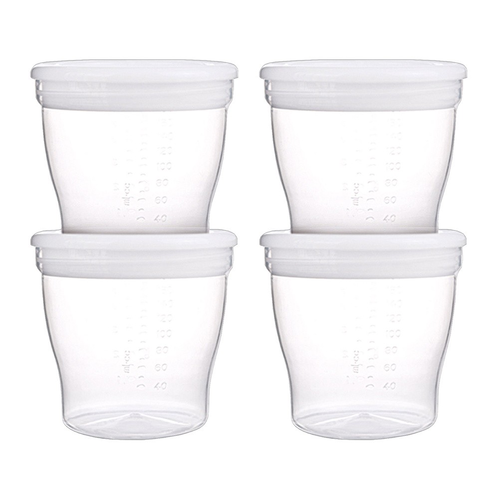 Canpol Babies BABIES Pojemniki do przechowywania mleka (4x180ml) - z bezpiecznych tworzyw bez BPA