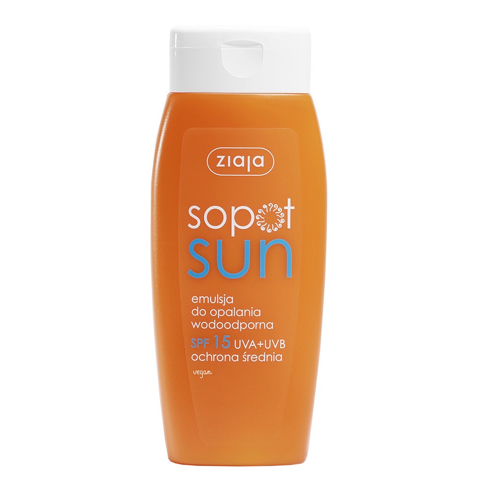 Ziaja Sopot Sun Emulsja do opalania wodoodporna SPF15+ 150ml