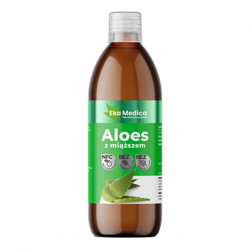 EkaMedica Sok aloes z miąższem 99,8% 500ml