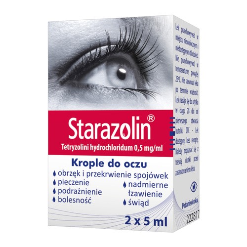 Polpharma ZAKŁADY FARMACEUTYCZNE S.A. Starazolin 0.05% krop.d/oczu 2x5ml