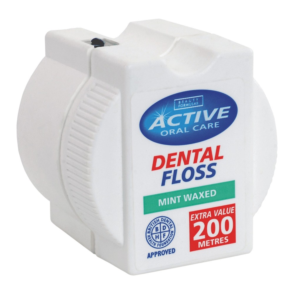 Active nić dentystyczna, miętowa woskowana 200m 0000000802
