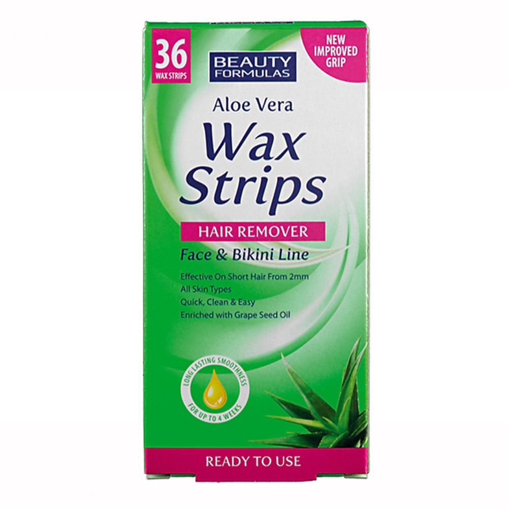 Beauty Formulas plastry do depilacji twarz/bikini