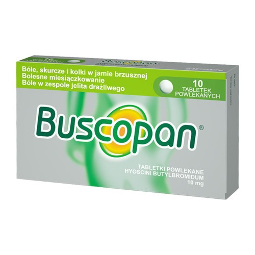Boehringer Ingelheim BOEHRINGER INGELHEIM INTERN.GMBH Buscopan 10 mg 10 tabletek powlekanych