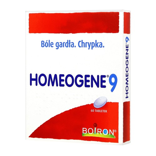 Boiron homeogene 9 x 60 tbl zapalenie gardła