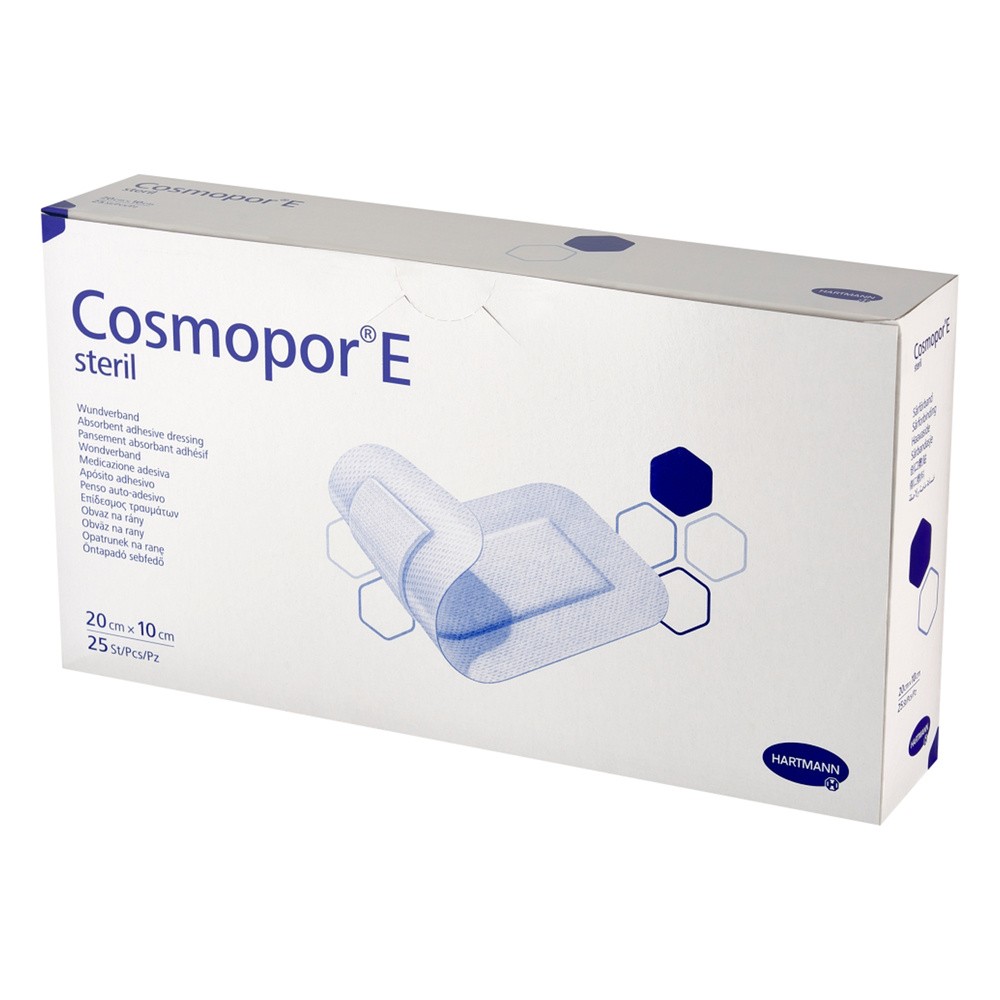 Hartmann Plastry cosmopor e jałowe samoprzylepne 20 x 10cm x 25szt