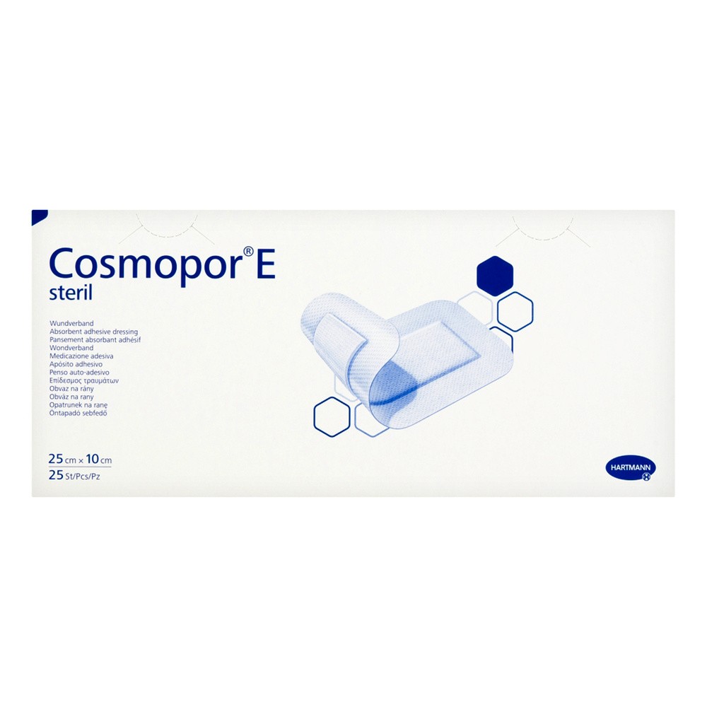 Hartmann Plastry cosmopor e jałowe samoprzylepne 25 x 10cm x 25szt