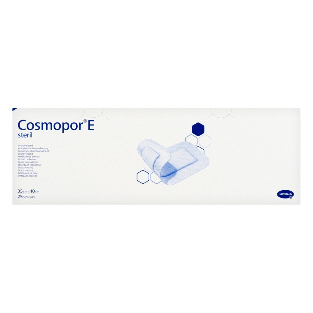 Hartmann Plastry cosmopor e jałowe samoprzylepne 35 x 10cm x 25 szt