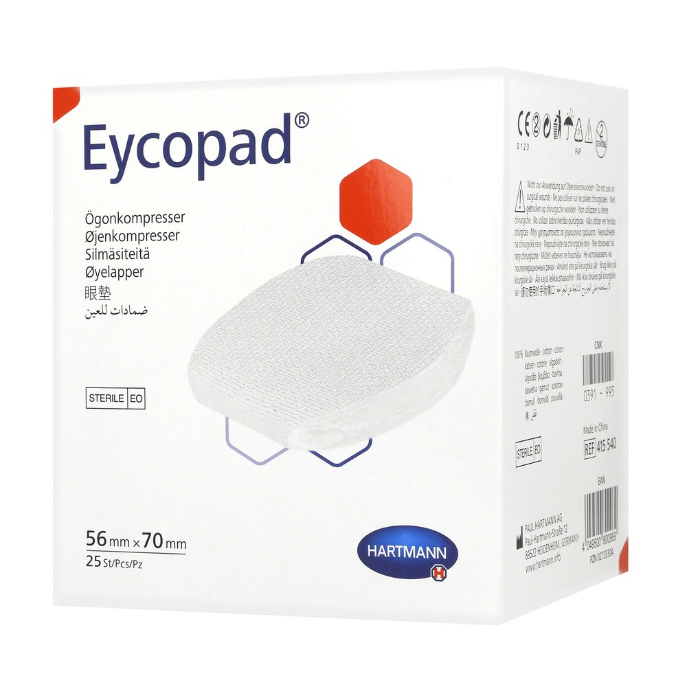 Hartmann Kompres oczny jałowy Eycopad 56x70mm x 25 szt