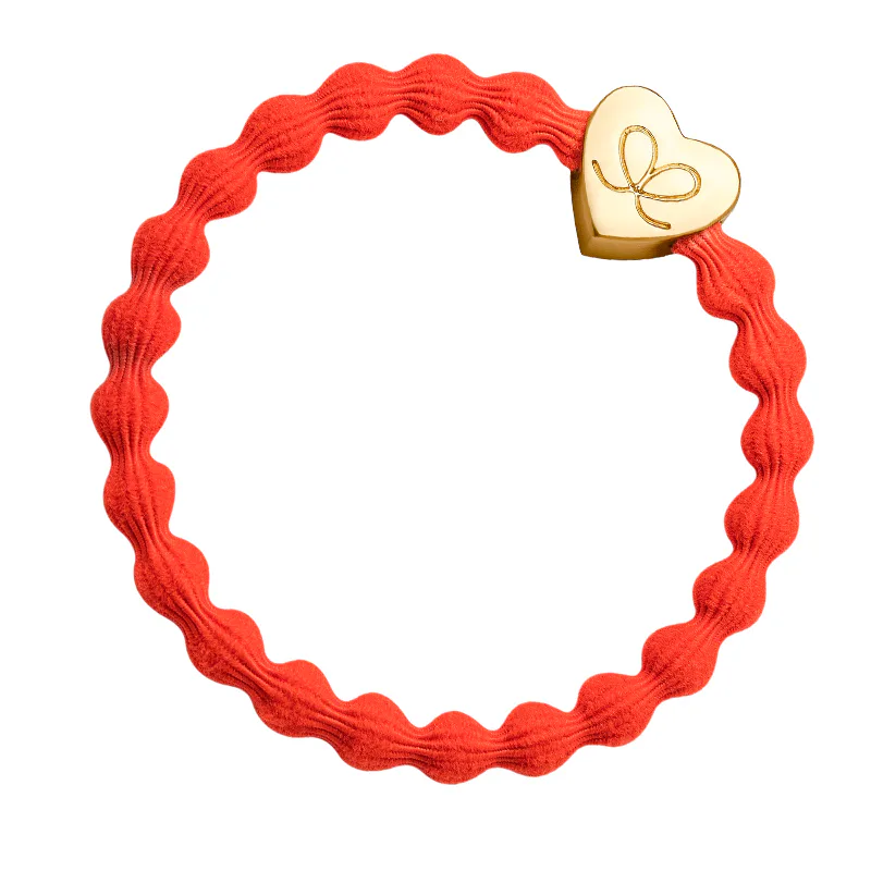 By Eloise London Gold Heart Gumka do włosów kolor Warm Orange