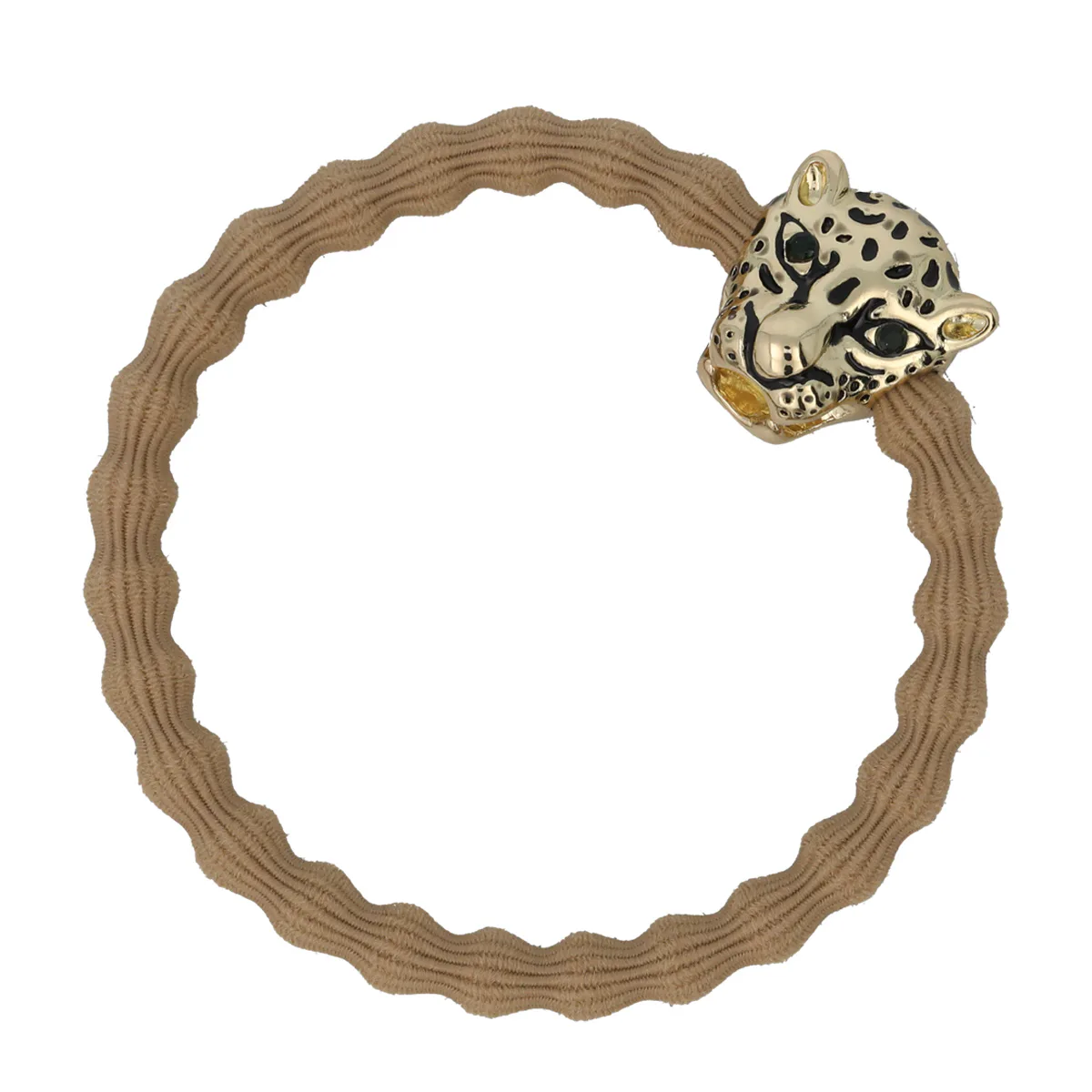 By Eloise London Gold Bling Jaguar Gumka do włosów kolor Camel