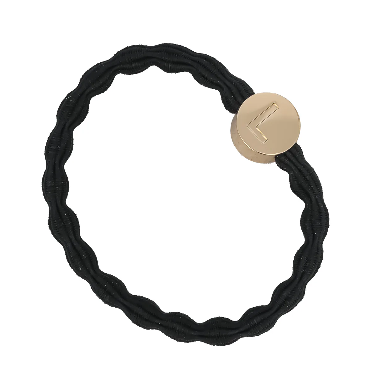 By Eloise London Letter Charms Gold Gumka do włosów kolor L Black