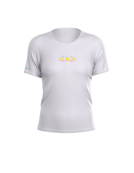 COMPRESSPORT Koszulka biegowa damska z krótkim rękawem TRAINING SS T-SHIRT IRONMAN 2026 white