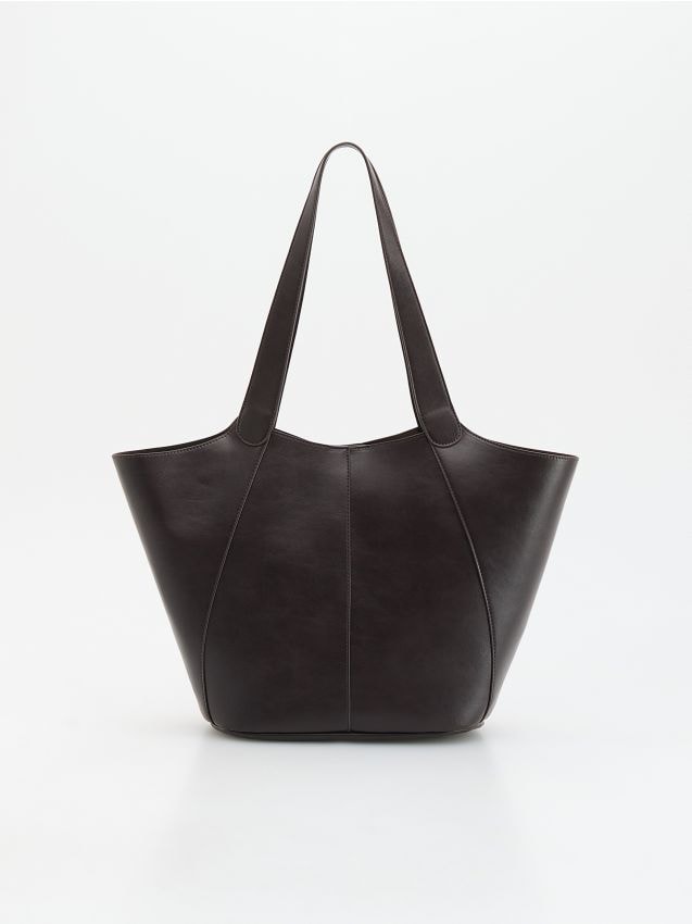 Reserved - Torebka shopper - brązowy