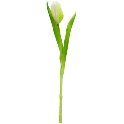 Sztuczny kwiat SASKA GARDEN Tulipan Biały
