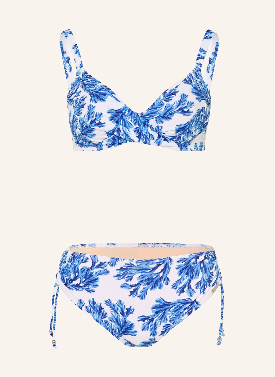 Charmline Bikini Z Fiszbinami Seaside Breeze W Stylu Kopertowym blau