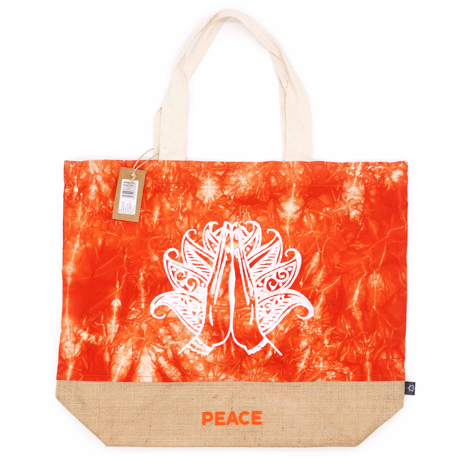 Naturalna Torba Orange Stonewash - Namaste 50x42 cm