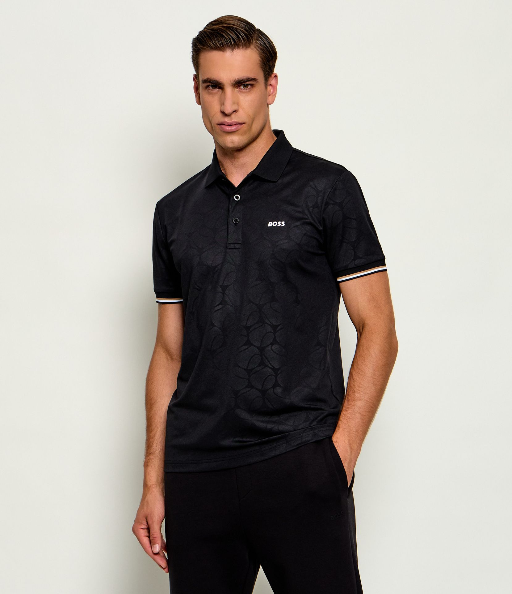 BOSS GREEN Polo Pl_Toc Game 1 Boss x The Chance Slim Fit