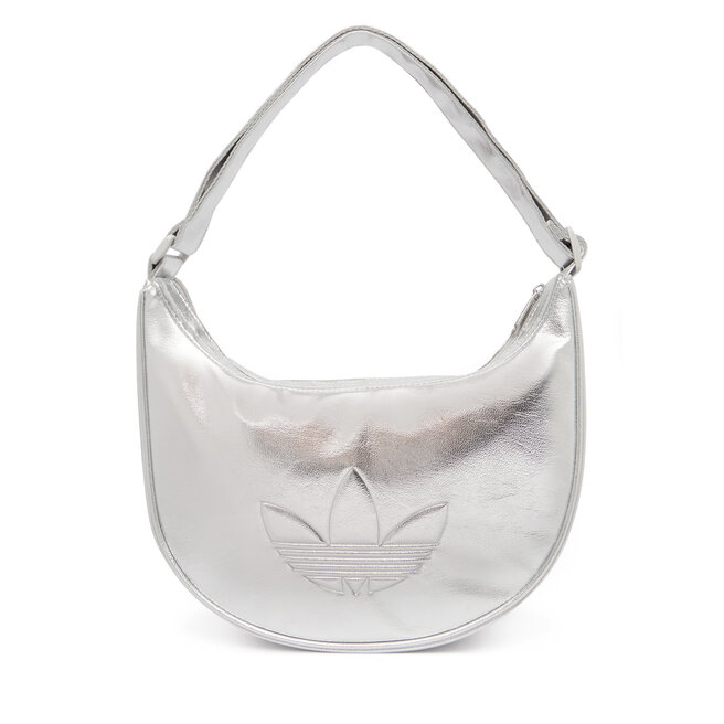 Torebka adidas Adicolor Half Crescent Bag Metallic Pu KR1562 Srebrny