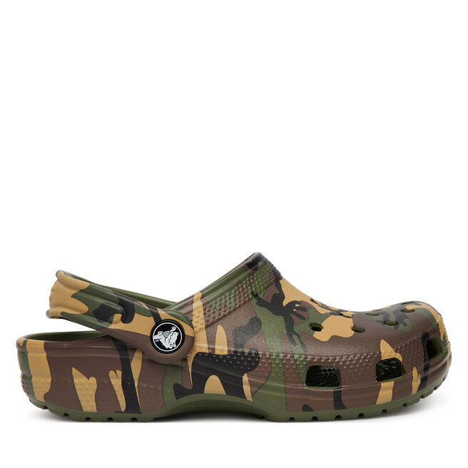 Klapki Crocs Classic Camouflage Clog 211879 Zielony