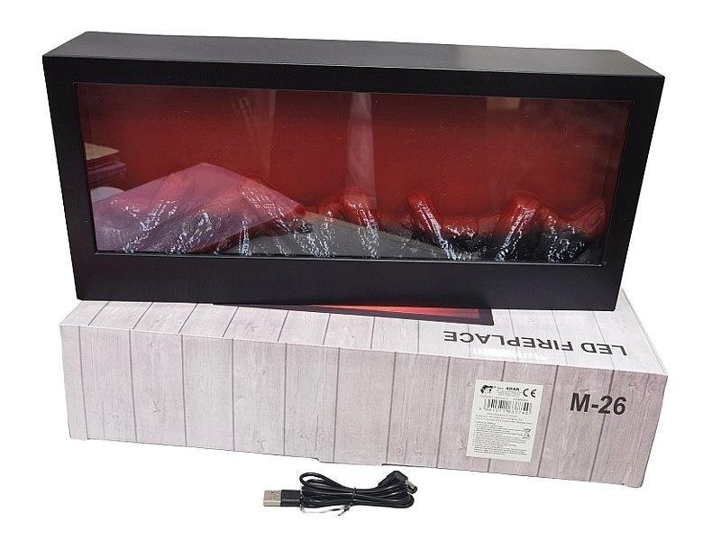 Lampion kominek USB