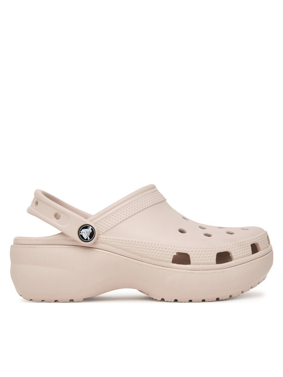 Crocs Klapki Classic Platform Clog 206750 Beżowy