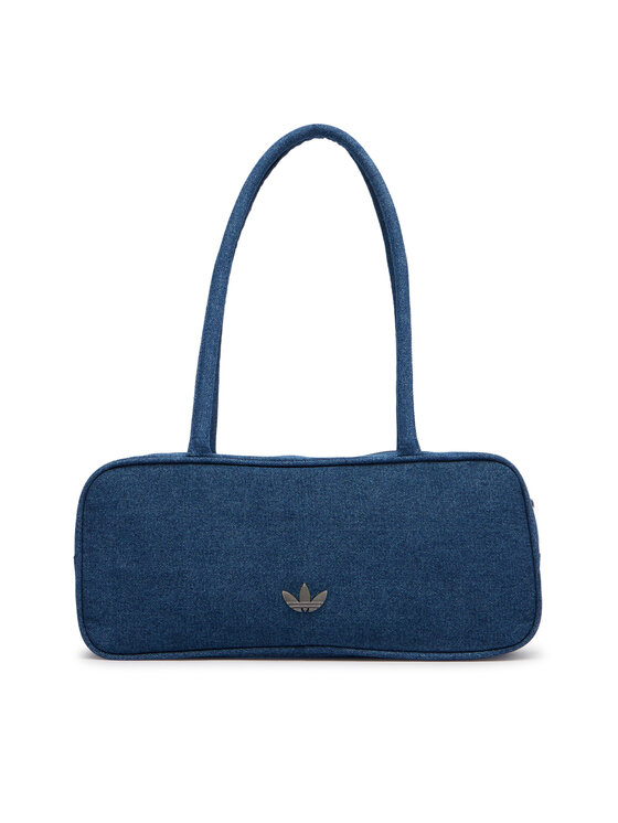 adidas Torebka Adicolor Elongated Airliner Denim Bag KD7875 Niebieski
