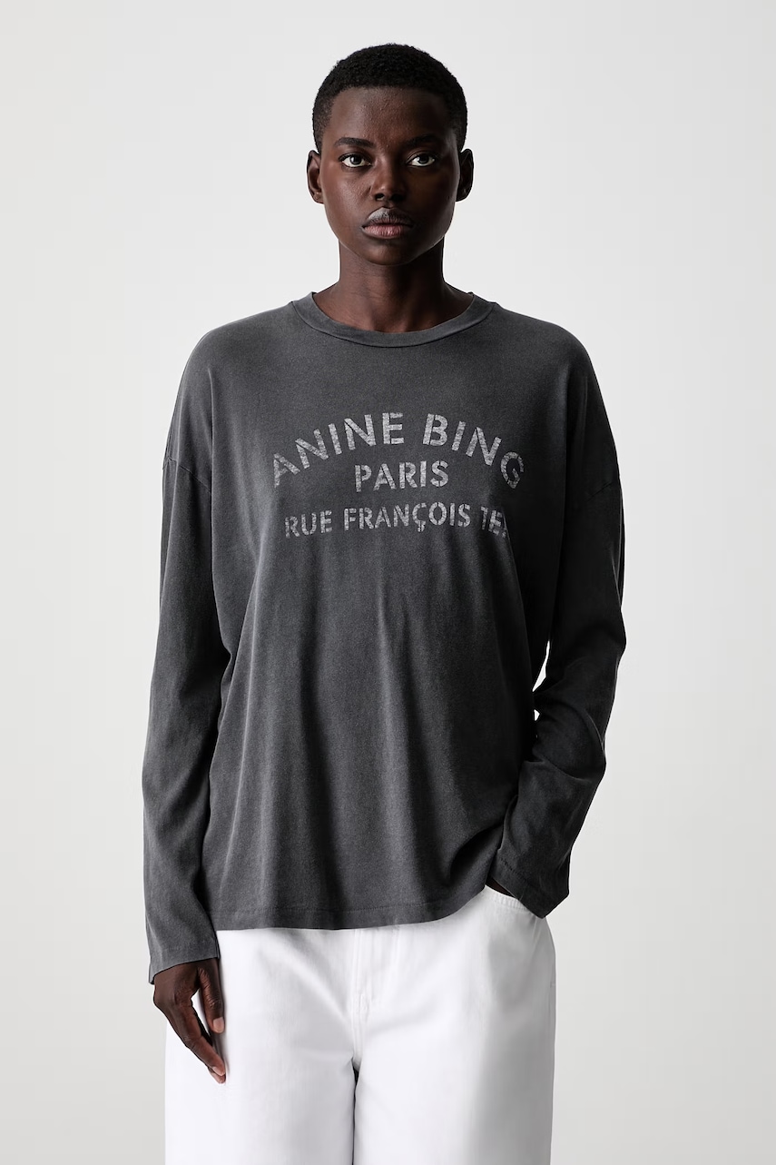 Anine Bing longsleeve damski bawełniany IVAN