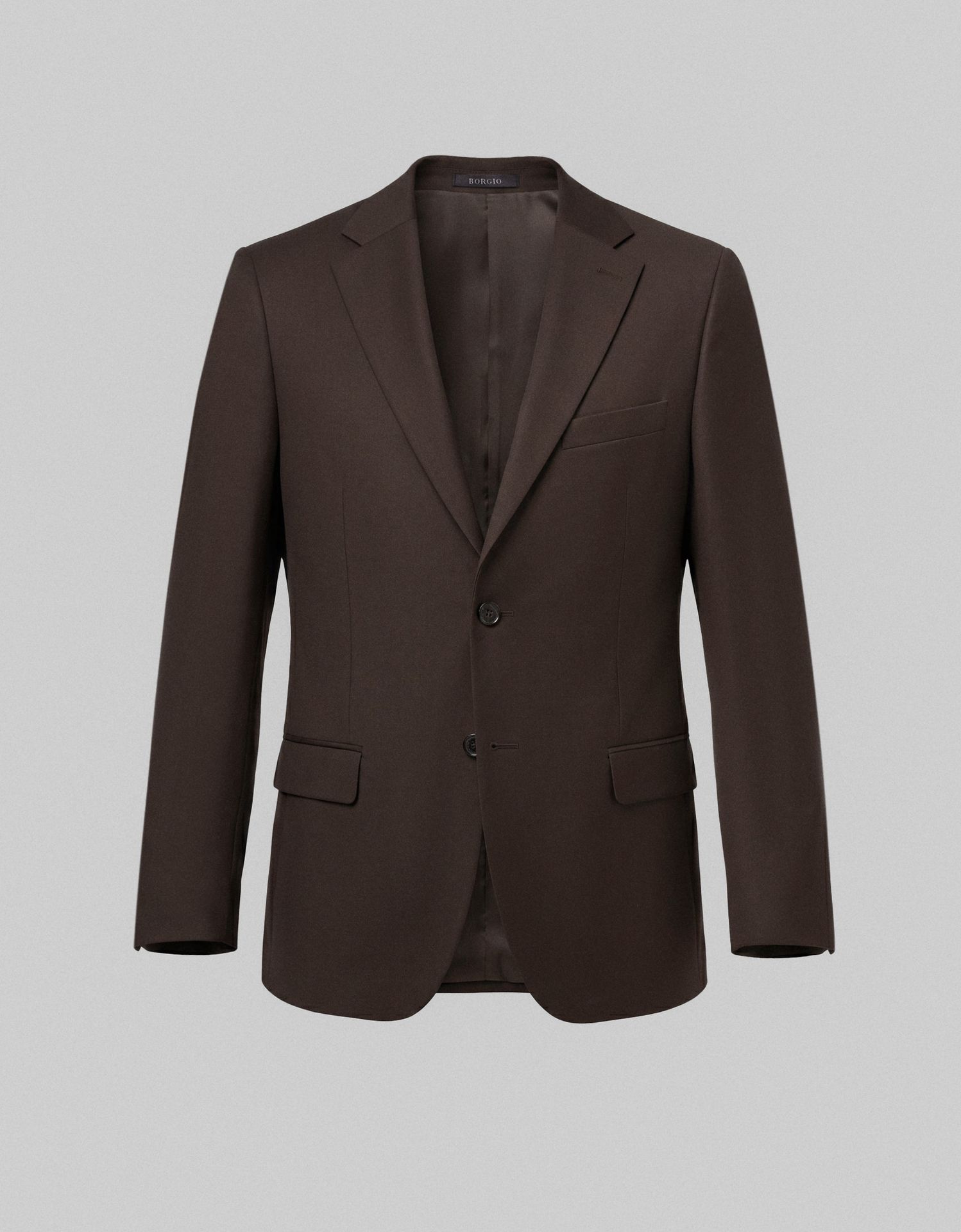 marynarka do zestawu brosso brązowa slim fit