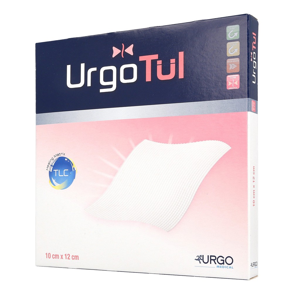 UrgoTul, opatrunek na rany, 10 cm x 12 cm, 1 szt. (z opakowania wielosztukowego)
