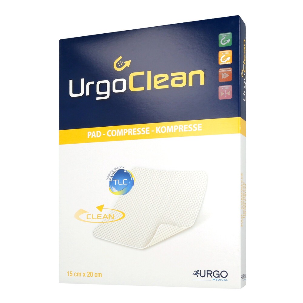 UrgoClean, opatrunek, 15 cm x 20 cm, 1 szt. (z opakowania wielosztukowego)