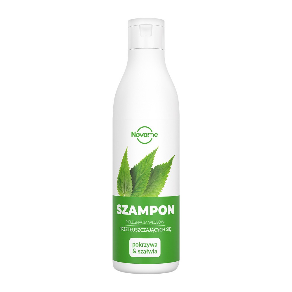 Szampon wł. tłuste pokrzywa i szałwia 300ml Novame