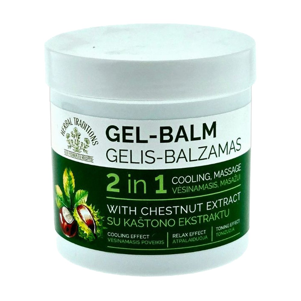 Herbal Traditions, żel-balsam do nóg 2 w 1 chłodzący ekstrakt z kasztanowca, 250 ml