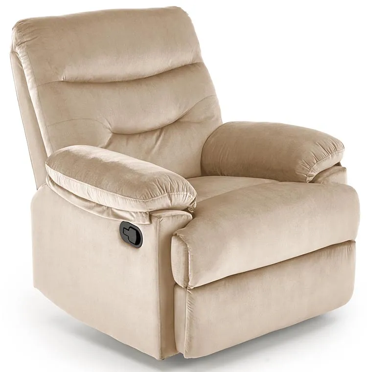 Beżowy rozkładany fotel wypoczynkowy L1-G17