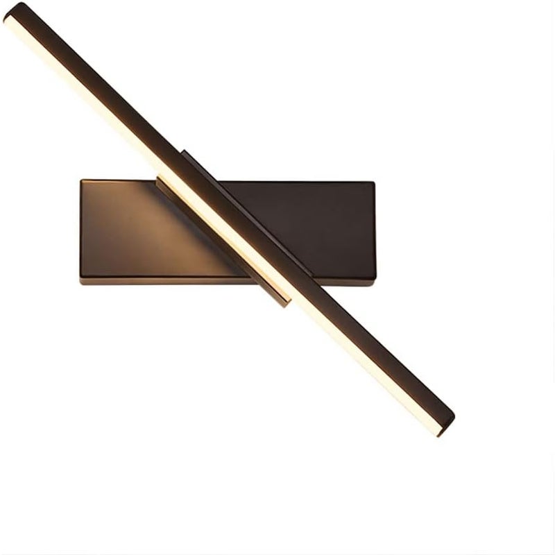 7W Czarna lampa ścienna LED – nierdzewna aluminiowa, nowoczesny design, oświetlenie dekoracyjne do wnętrz