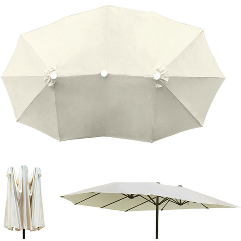 Pokrowiec na parasol o szerokości 2,7 m, wodoodporny pokrowiec z materiału do parasola 12-żebrowego, tylko czasza parasola