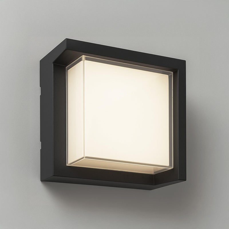 Kinkiet zewnętrzny LED 1300 lm barwa neutralna czarny IP65