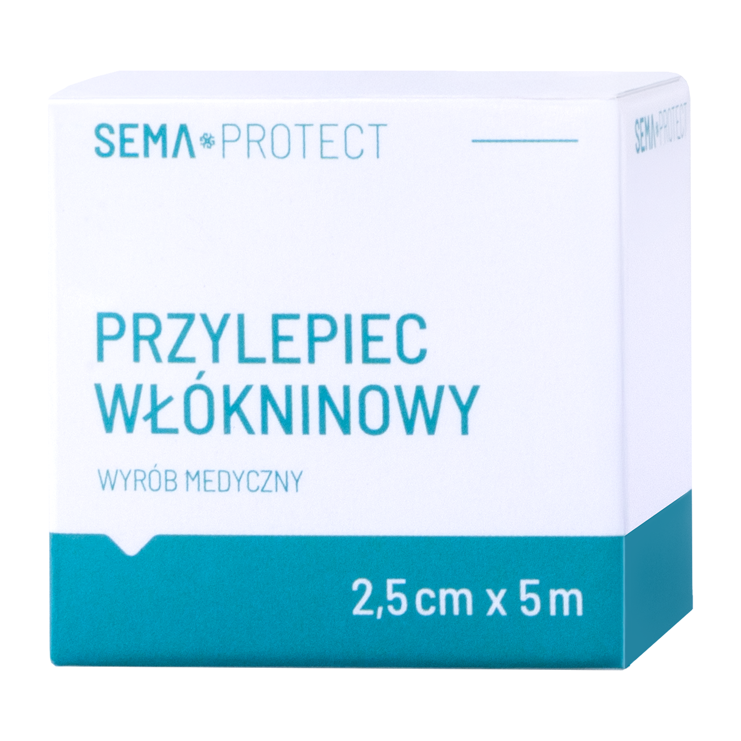 SEMA Protect, przylepiec włókninowy, 2,5 cm x 5 m, 1 sztuka