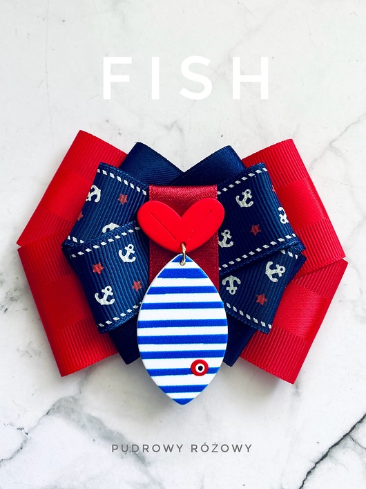 Brosza Pop Art z Rybką Marine New Kolekcja FISH